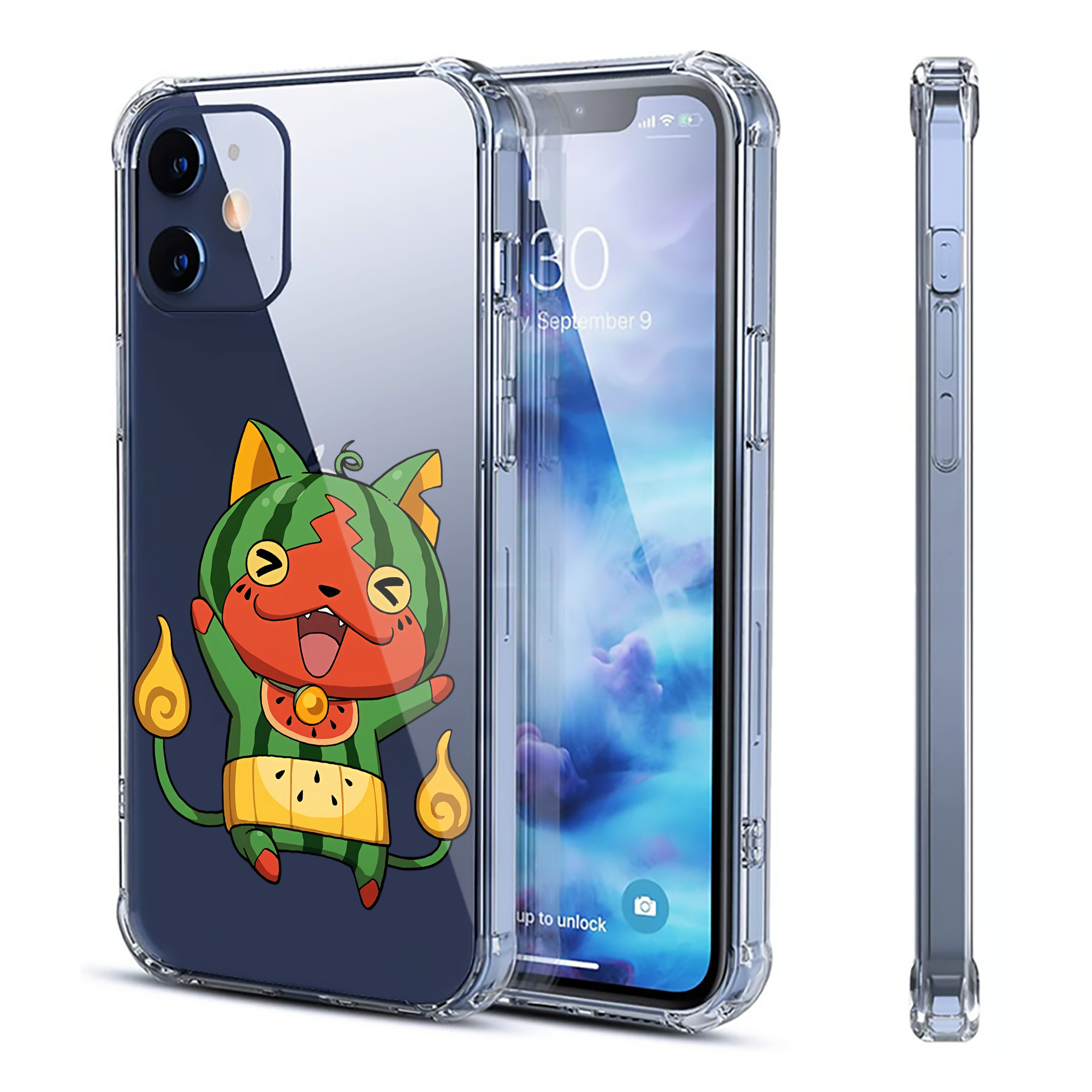 （画像用） 妖怪ウォッチ Yo-kai Watch 【iPhone 12シリーズ対応】透明スマホケース（クリアソフトケース）
